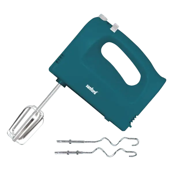 Sanford Hand Mixer 0 L 160 W SF1335HM BSKitchen Appliances5 Speed Levels: The 5 speeds allow you to choose the speed that best suits the food you are preparing.Beater Eject Lever: The mixer features a convenient beater eject lever which allows for easy re